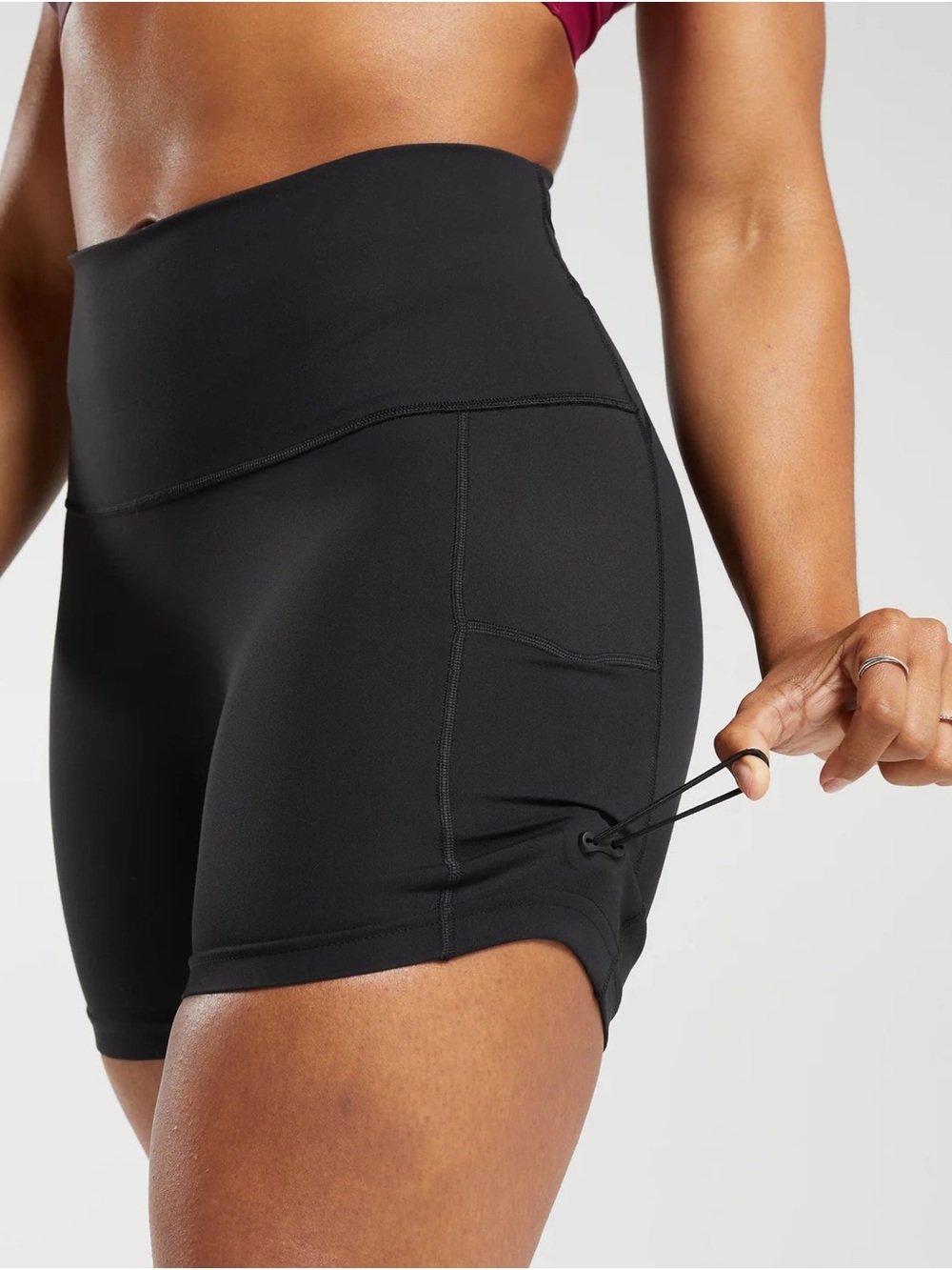 Gymshark Women’s Black Lifting Club Compression Shorts with Logo